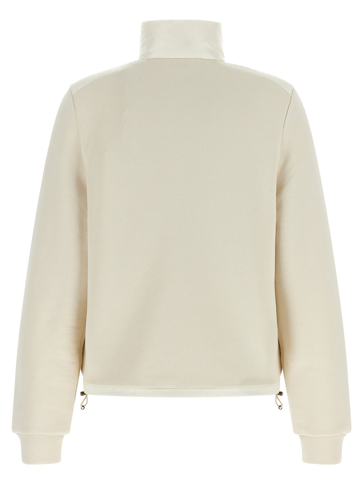 Moncler Two-Material Cardigan Sweaters and Cardigans - White | 62382d10828f2cfba65c869e8d83f6848327db41