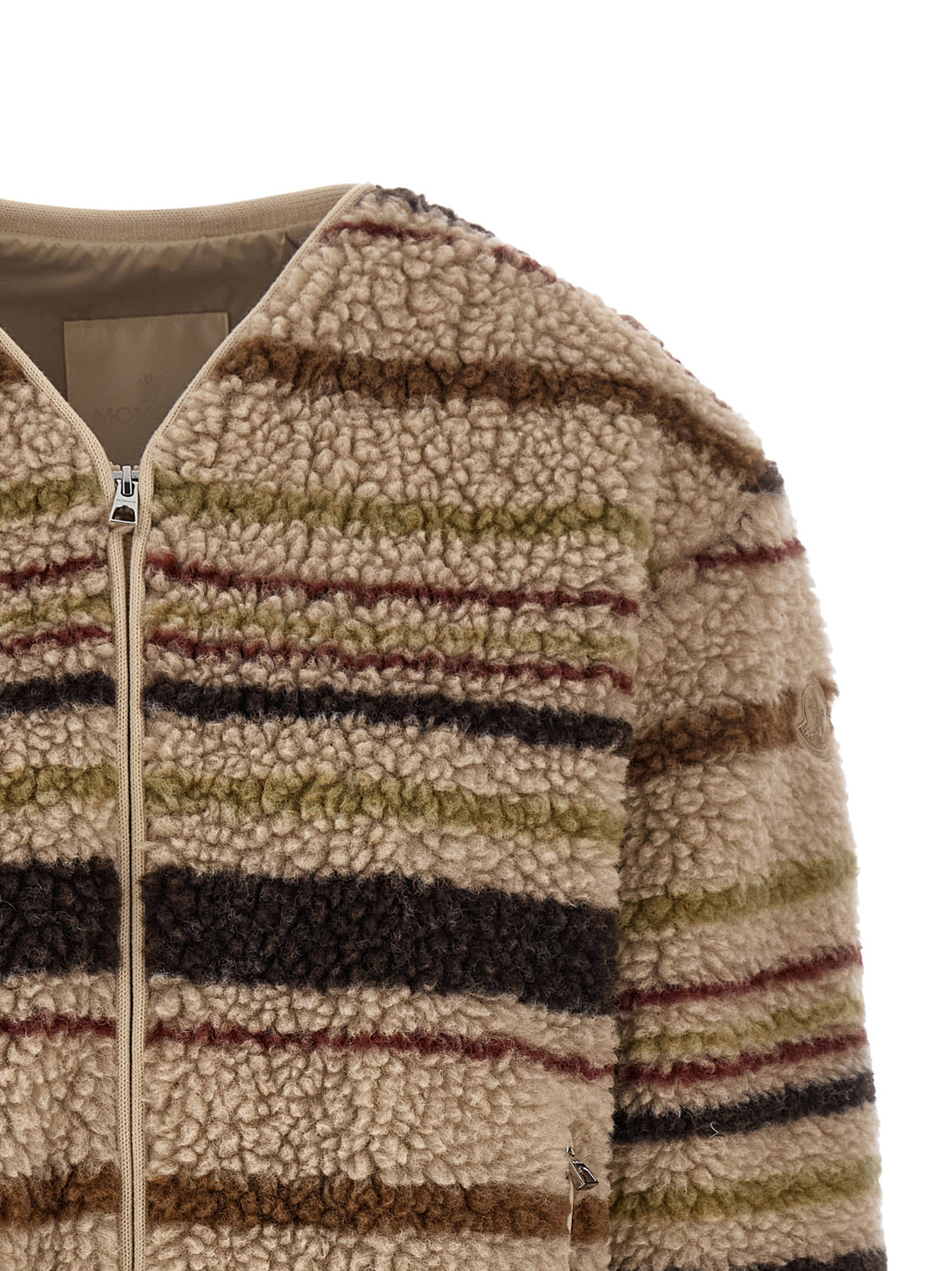 Moncler Teddy Effect Cardigan Sweaters and Cardigans - Brown | 116af07b4e2462e2e029b366dc8eb68ba6d2ffe7