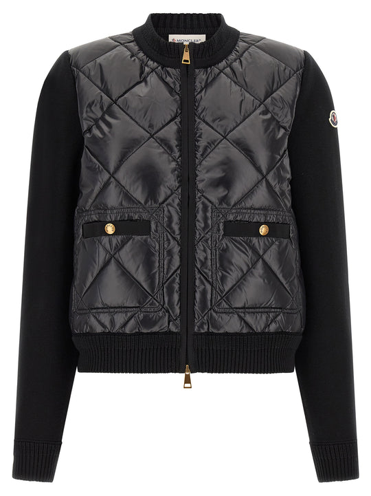 Padded Cardigan Sweaters And Cardigans Black