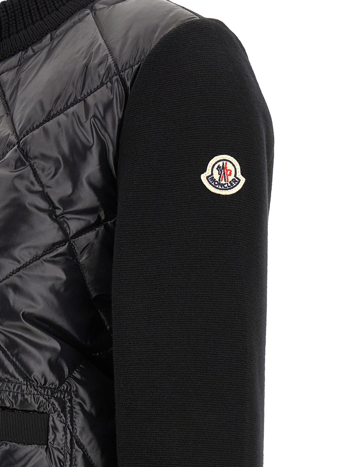 Moncler Padded Cardigan Sweaters and Cardigans - Black | fff500e37b2db83357148888127cb16be1c2da6a