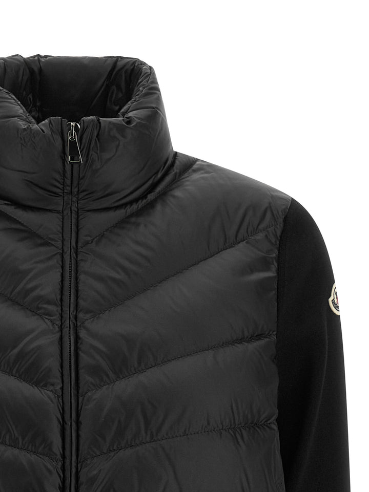 Moncler Padded Cardigan Sweaters and Cardigans - Black | 69e6b4ae335daa306a285b67e08ec3a7400df8ac
