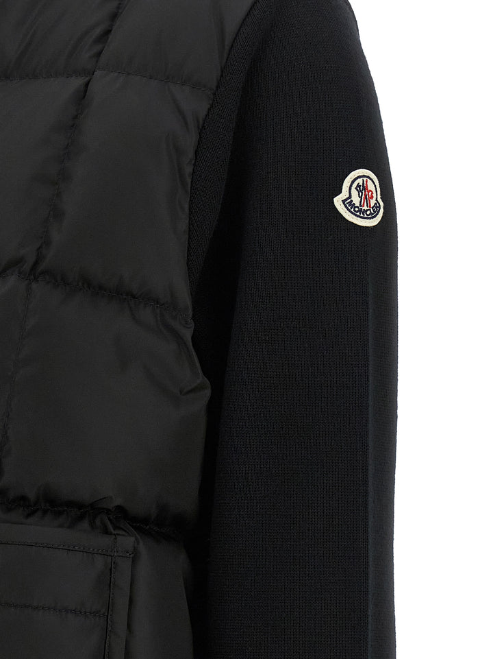 Moncler Padded Cardigan Sweaters and Cardigans - Black | 52f6e230f9414e04bba1c4849eb9cff11a83e8b1