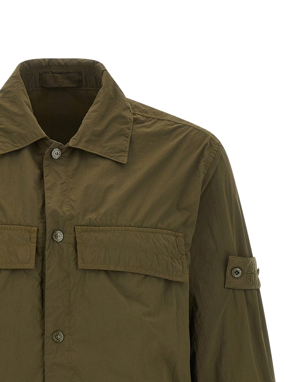 Stone Island Badge Stone Island Ghost Shirt and Blouse - Green | 93e2fc77ace753dd799a1c6dbe61c59650221ff5