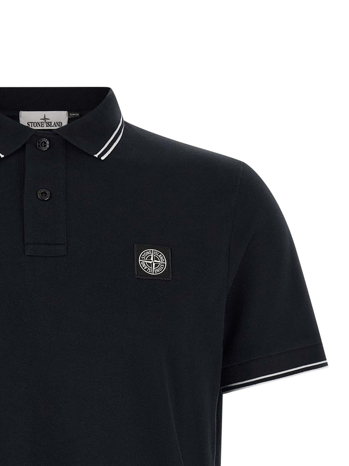 Stone Island 2200010 Polo - Blue | 7feebdc76d3b018b26f2d10d709a7b2b74956d64