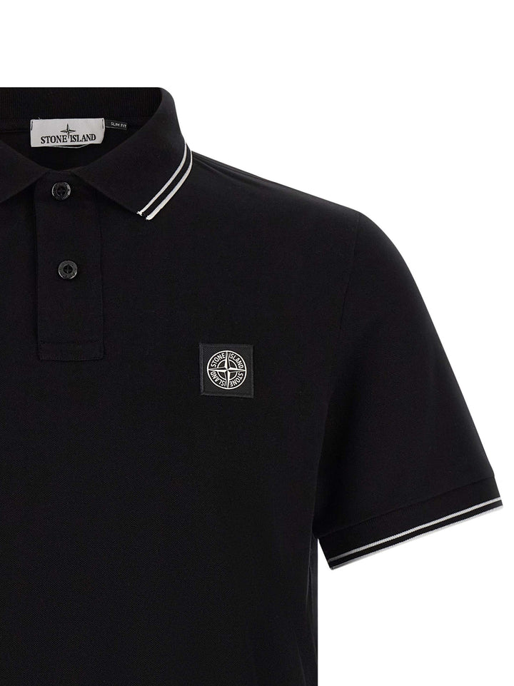Stone Island 2200010 Polo - Black | 5a9f2b0c68ef603aaf42949299a690306b7ba3e0