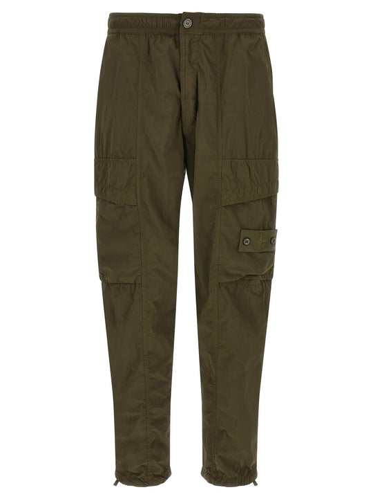 Badge Stone Island Ghost Pants Green