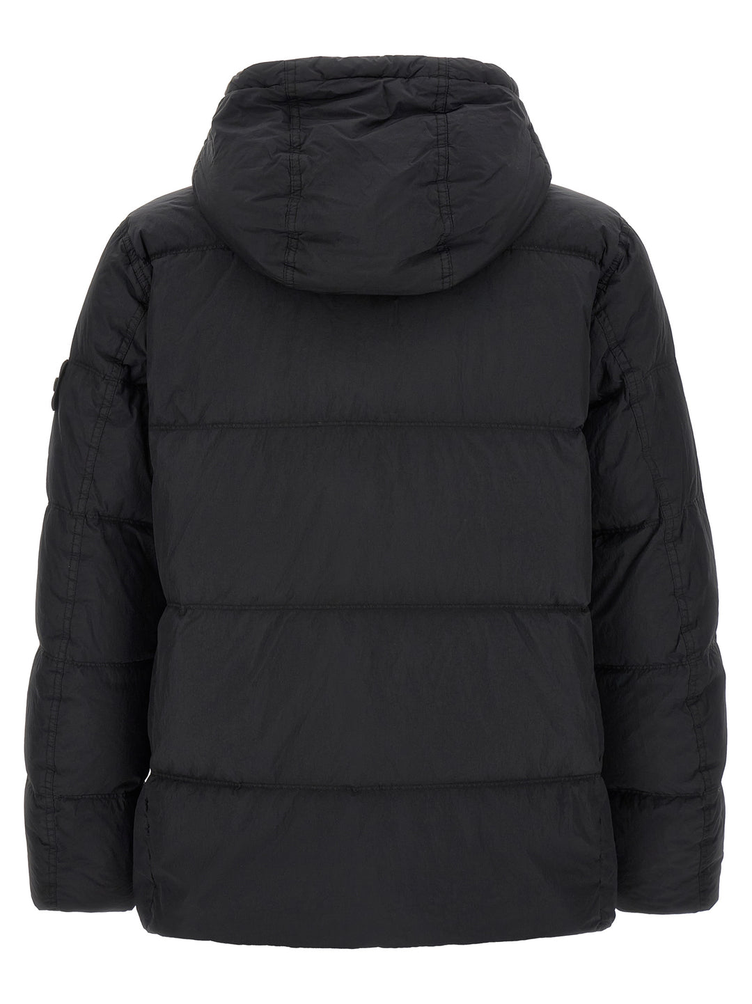 Stone Island Ruffled Effect Down Jacket Puffer Jackets - Blue | b913de66c231328d6628b11d6ae43788efd95743