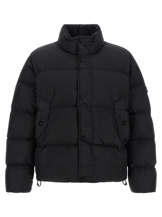 Short Down Jacket Puffer Jackets Black