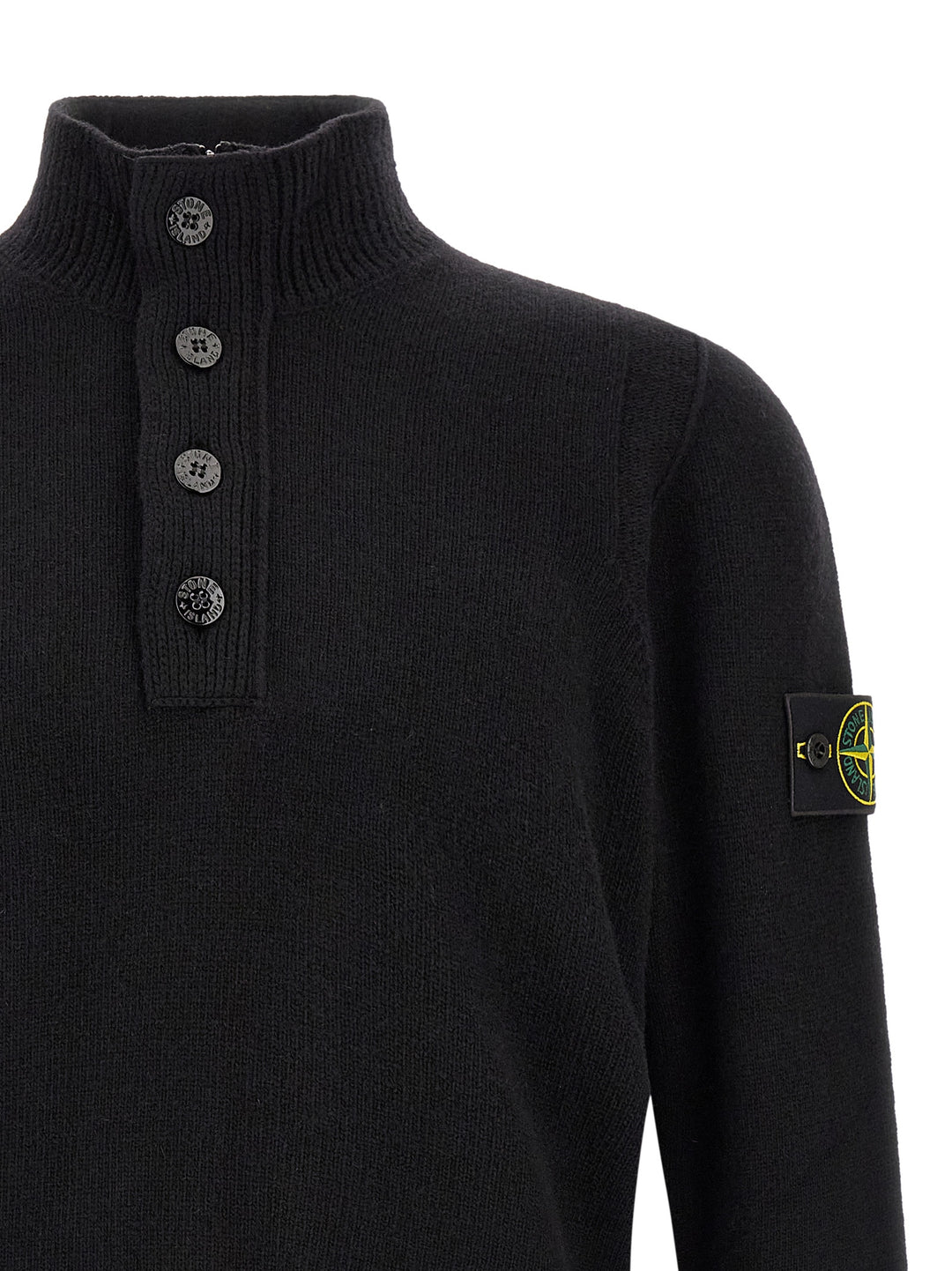 Stone Island 5100040 Sweaters and Cardigans - Black | 3539f64b0a193dc1ac9923cff98719acacd227fe