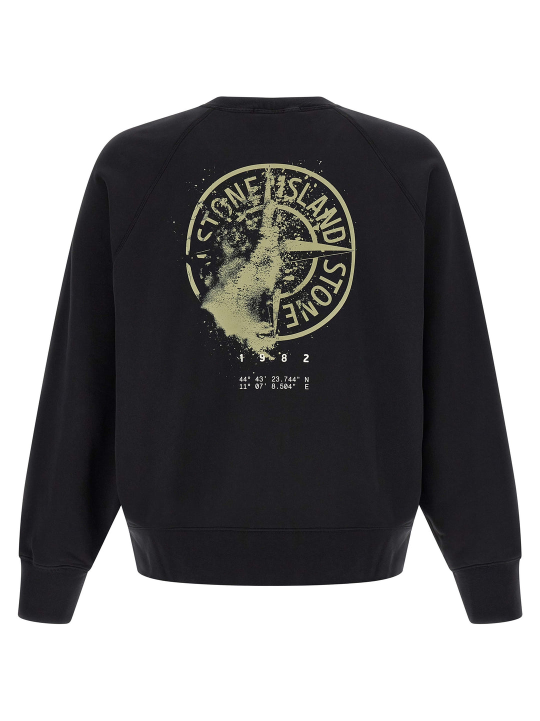 Stone Island Print Sweatshirt - Black | 7853151d19642637ce4d41ed159dc06289e03613