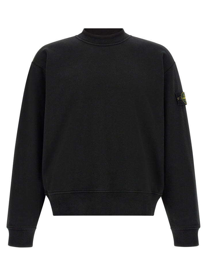 Stone Island Badge Stone Island Sweatshirt - Black | 965397904c9b83cd556d075f9f58af06853dc262