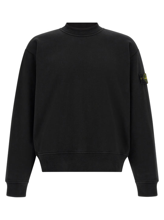 Badge Stone Island Sweatshirt Black
