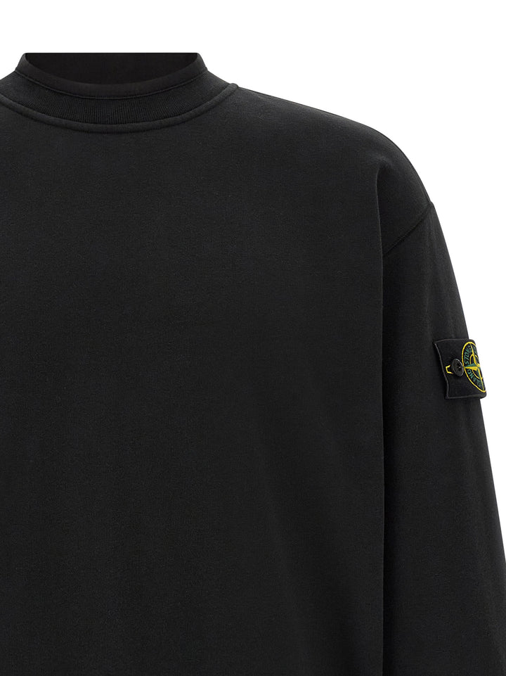 Stone Island Badge Stone Island Sweatshirt - Black | 62fe25edef573a5aa9a954321424a85945475571