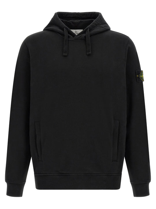 Badge Stone Island Sweatshirt Black