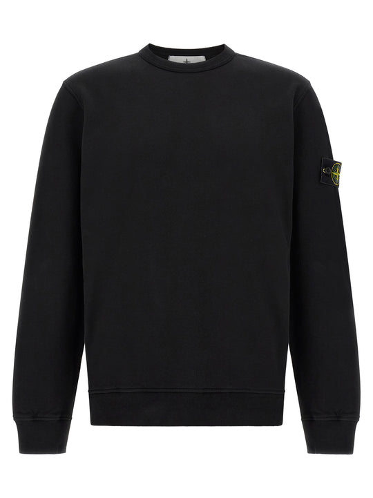 Badge Stone Island Sweatshirt Black