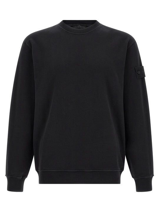 Badge Stone Island Ghost Sweatshirt Black
