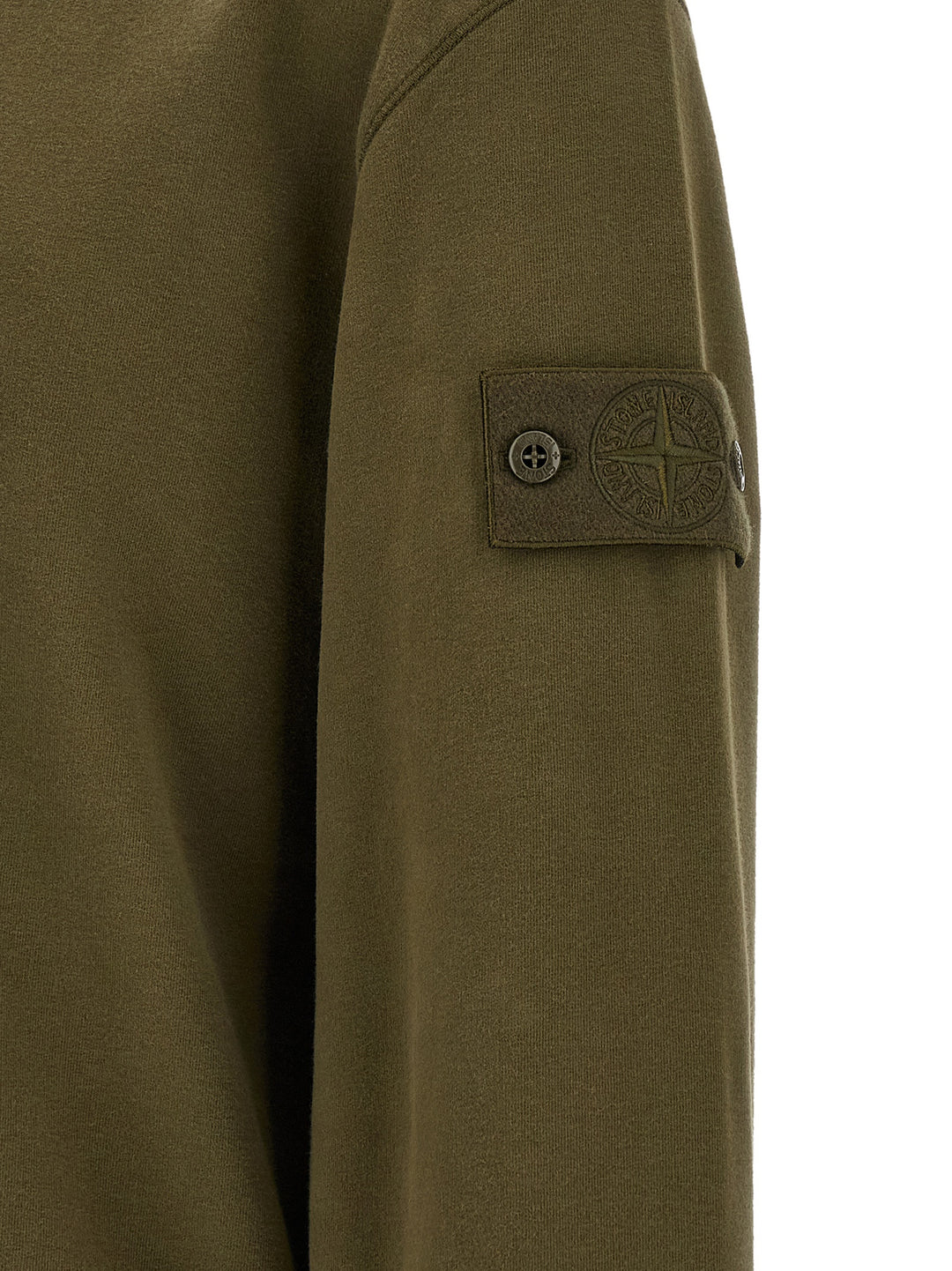 Stone Island Badge Stone Island Ghost Sweatshirt - Green | 4a6fc18d6a54183cb1a64c7cc2dd69e55f800c59