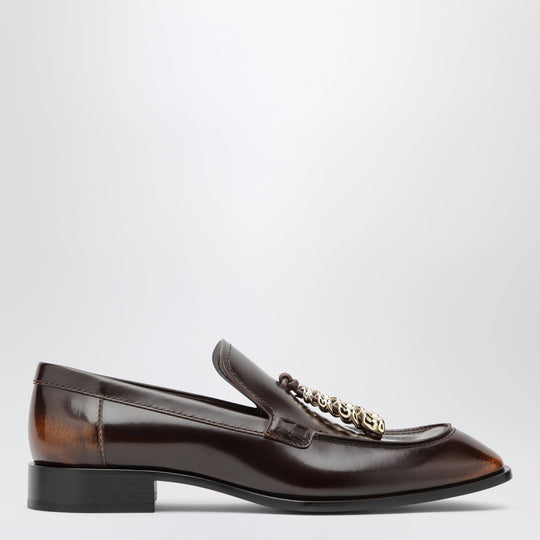 Edge Loafers In Brown Brushed Calfskin