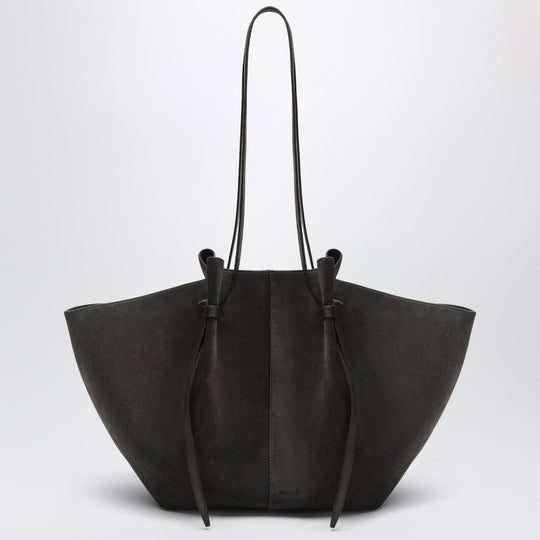 Large Mochi Bag In Ganache Suede Leather