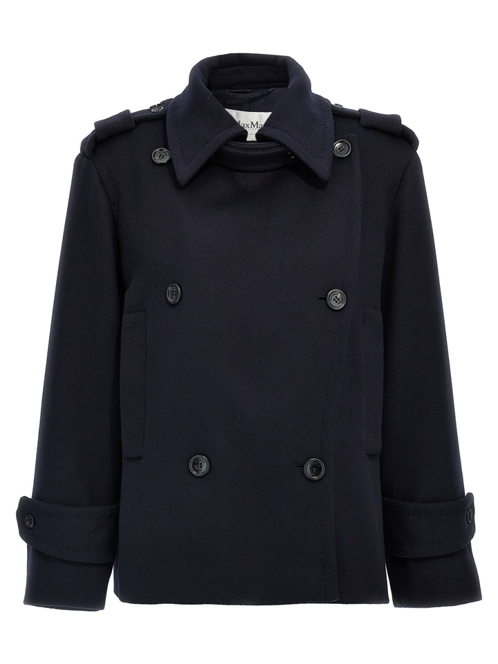 Max Mara Laveno Coats and Trench Coats - Blue | a8b37c17dcd17e25b04d0baad90c5718a6969697