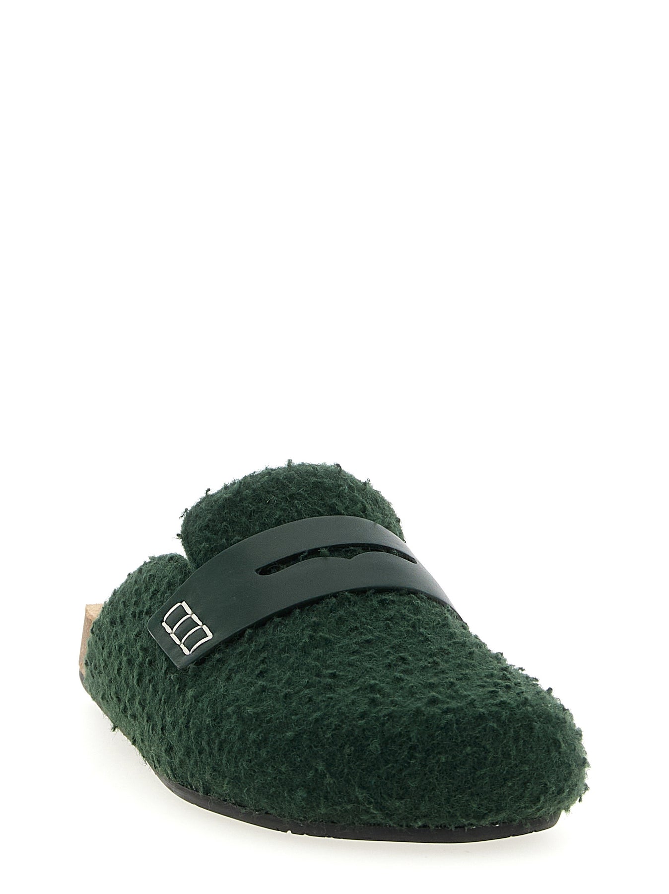 J.W. Anderson Felt Loafer Flat shoes - Green | 326f7fd2c5aa27debb8397065995d5e39a659cdc