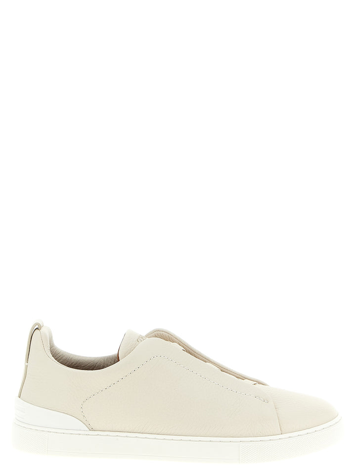 Zegna Triple Stitch Sneakers - Beige | 8c4d3e964d67838cd6b44f264fbff0f41c14d22d