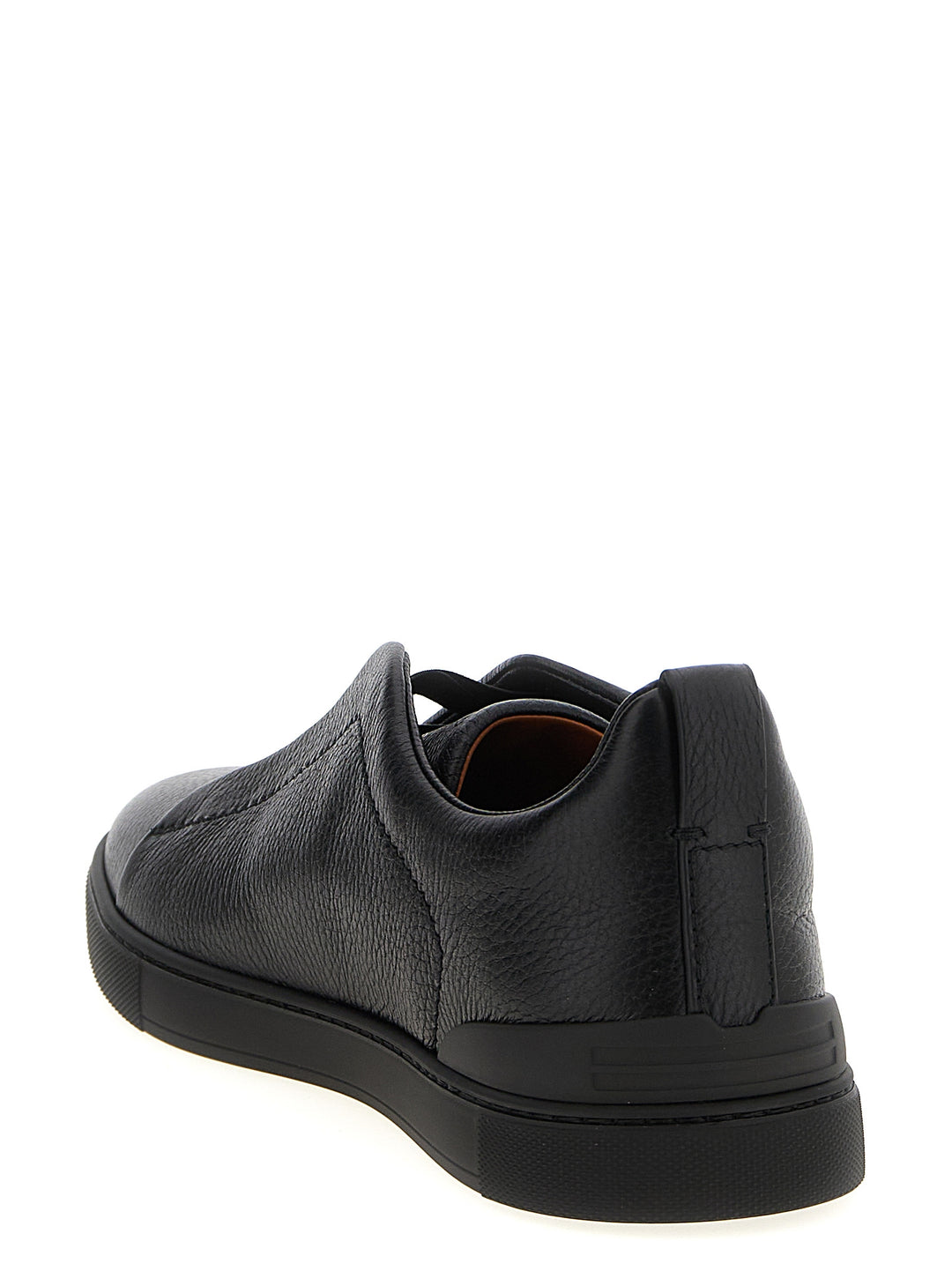 Zegna Triple Stitch Sneakers - Black | 254eaf800d3ee9f0693592914dee96f1d23ef75f