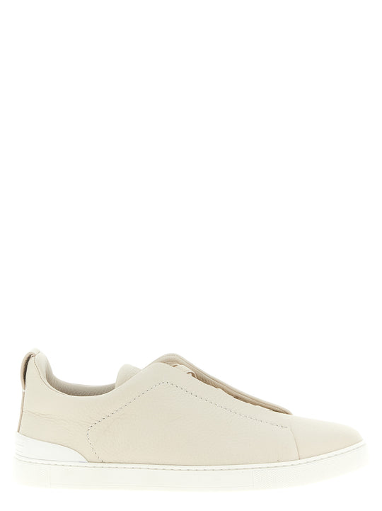 Triple Stitch Sneakers Beige