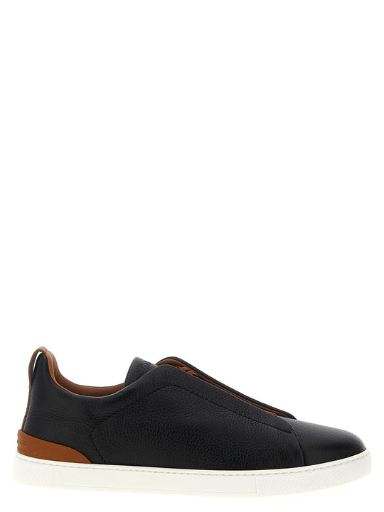 Triple Stitch Sneakers Black
