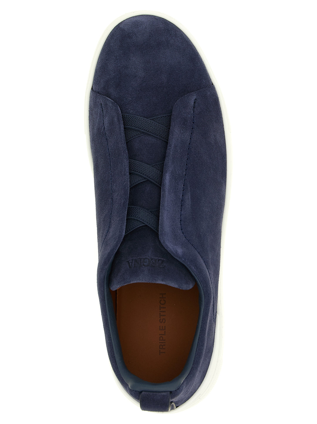 Zegna Triple Stitch Sneakers - Blue | 1fc0f105120585ccee5bdcb68c9e3b30209af775