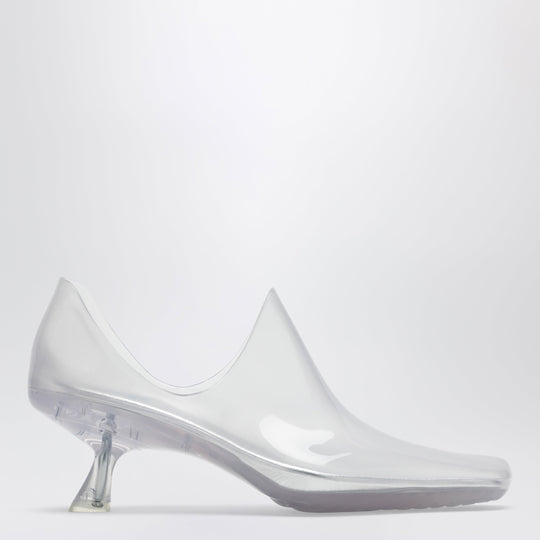 Emily Transparent Pvc Ankle Boots With Glossy Finish