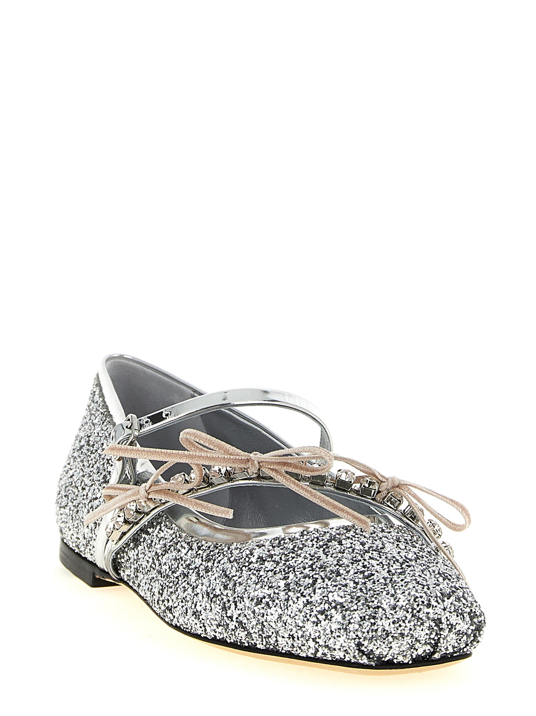 Jimmy Choo Loli Flat shoes - Silver | 1eb5998657e59daf0b6d15f3cad01866774b0517