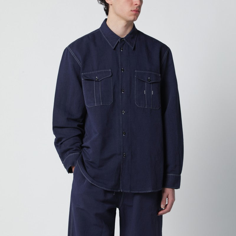 Studio Nicholson Shirts & Tops - Blue | f5711eca3afc3eabdf9e231612080e4b3841719a