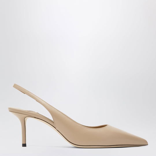 Leather Slingbacks With Ankle Strap