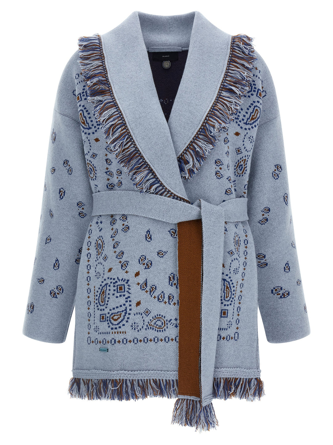 Alanui Bandana Sweaters and Cardigans - Light Blue | f223b9d9ca34a1ebfb9fe7f4a80a28f5276803d4
