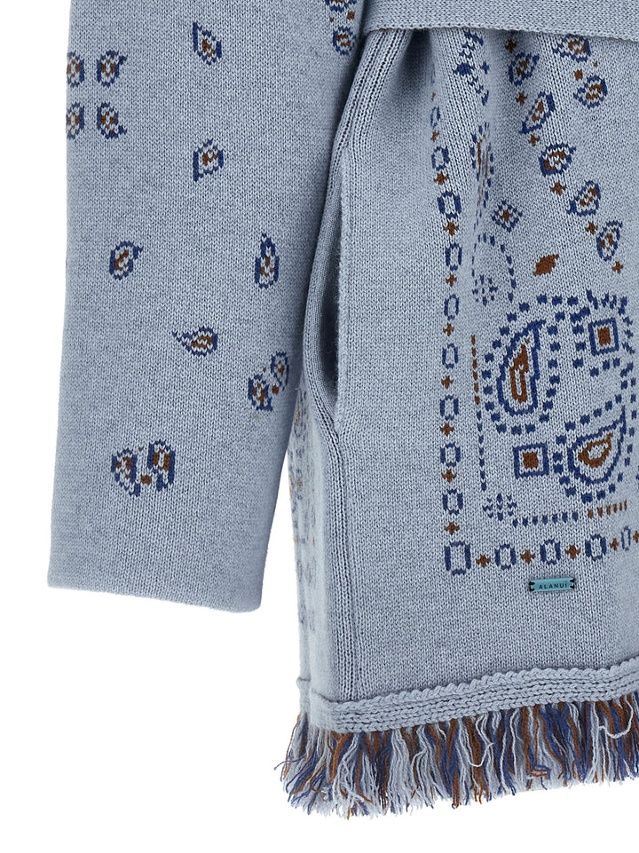 Alanui Bandana Sweaters and Cardigans - Light Blue | df33c8366aae9d4053e425e9e414510ee35ca05f