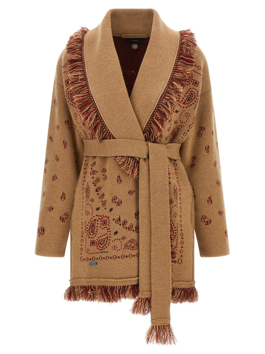 Bandana Sweaters And Cardigans Beige