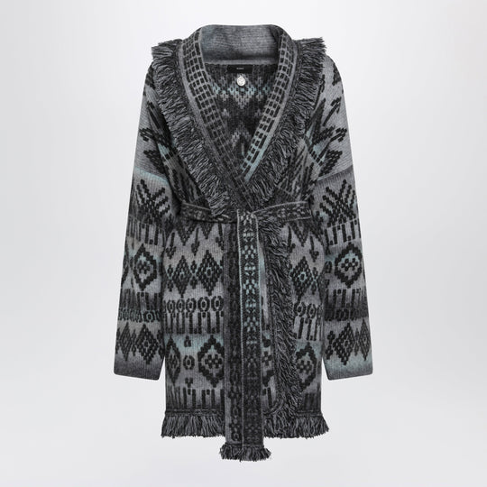 Time To Shine Dark Grey Jacquard Cardigan