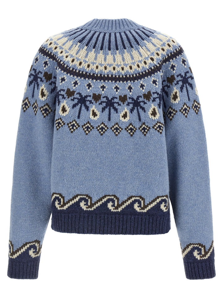 Alanui Sweet Winter Sweaters and Cardigans - Light Blue | bda3de663aefe8add48c5914a35b79771e247b74
