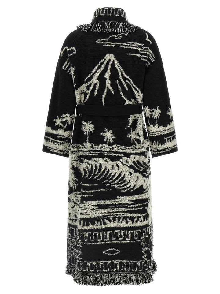 Alanui Palm Grove Tales Coats and Trench Coats - White/Black | ad4d13c30eba80dff6e1c159b28c82ff95b51a3a