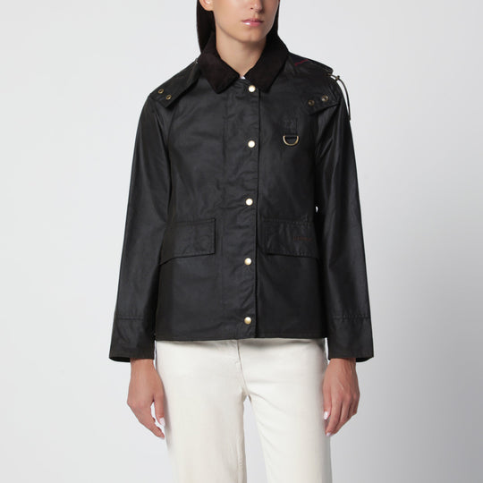 Navy Blue Waxed Cotton Jacket