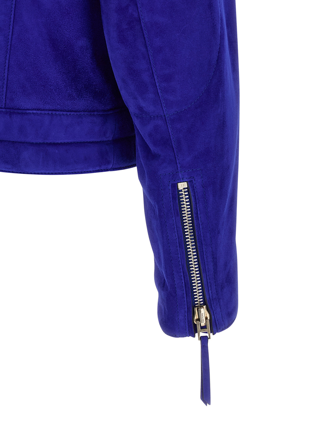 Tom Ford Biker Jacket Puffer Jackets - Blue | fd14677e9b1d95e8b074ab24a5b7c386094165b9