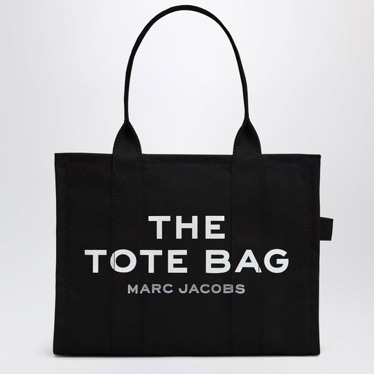 Black Canvas Large Tote Bag