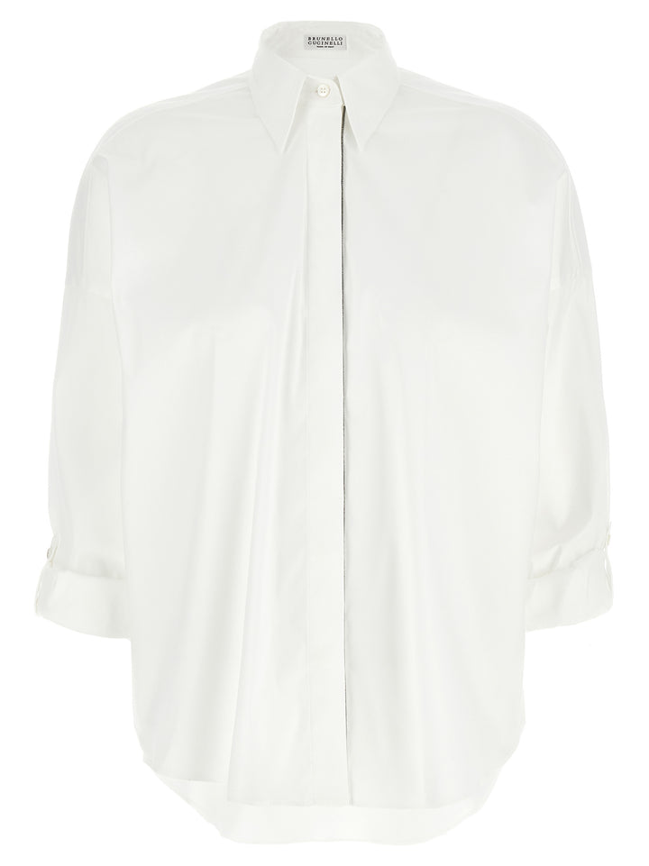 Brunello Cucinelli Monile Shirt Shirt and Blouse - White | 2fb36ca84d54b55fb1405f89b2b7a4d52ce2bf21