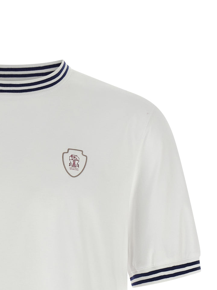 Brunello Cucinelli Solomeo Coat Of Arms T-shirt - White | 0dad8faabb99fb34d6ad7407452d44eb28b695bc