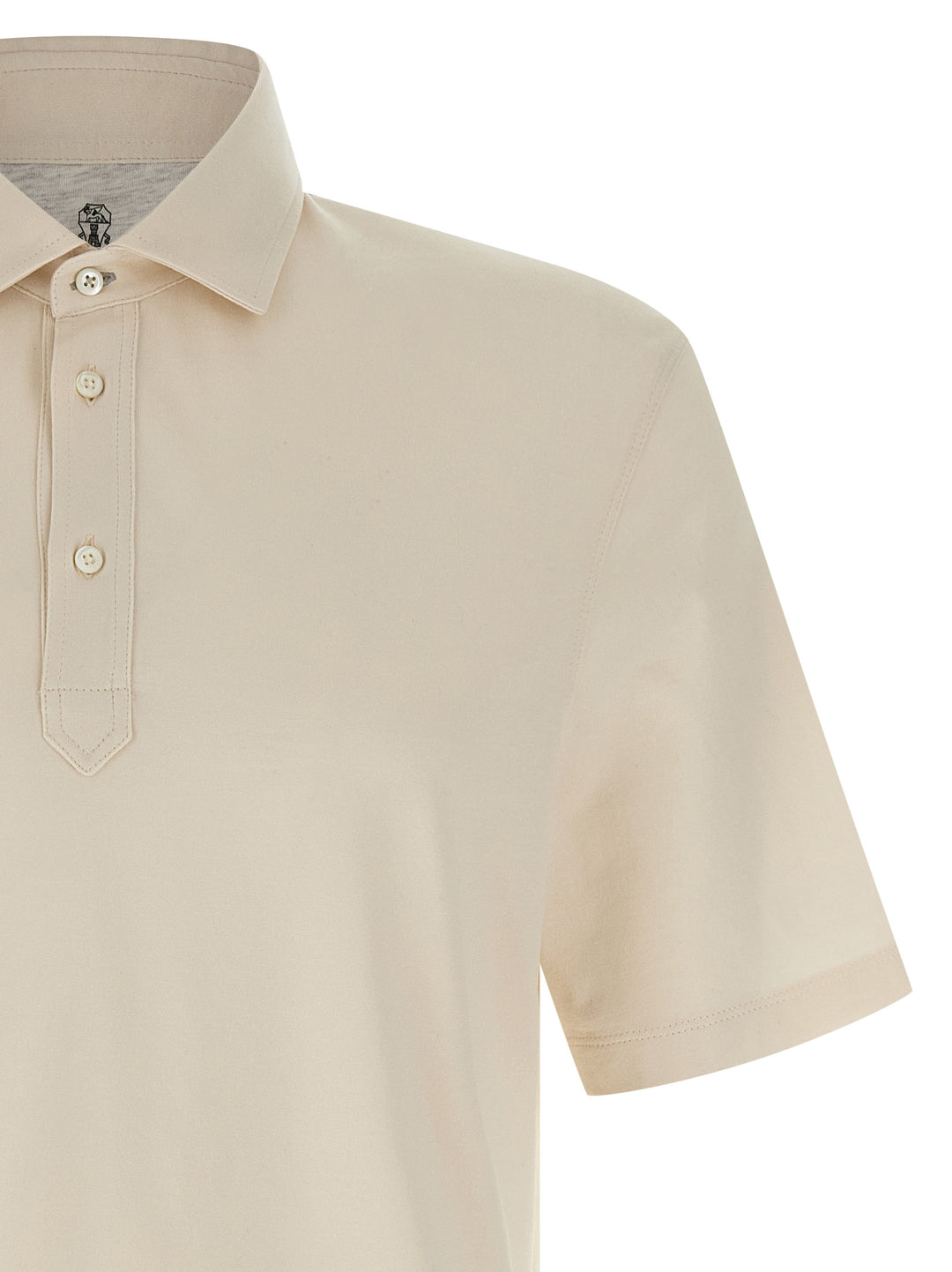 Brunello Cucinelli Cotton  Shirt Polo - Beige | 814c569f2bcbea3cf1811293de7f6c8c018630fb