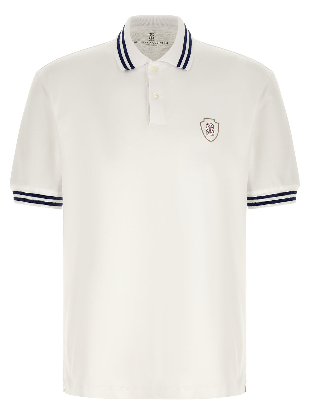 Brunello Cucinelli Coat Of Arms Polo - White | e91efe288df8ba186572dd5962bf035431d6f7f1