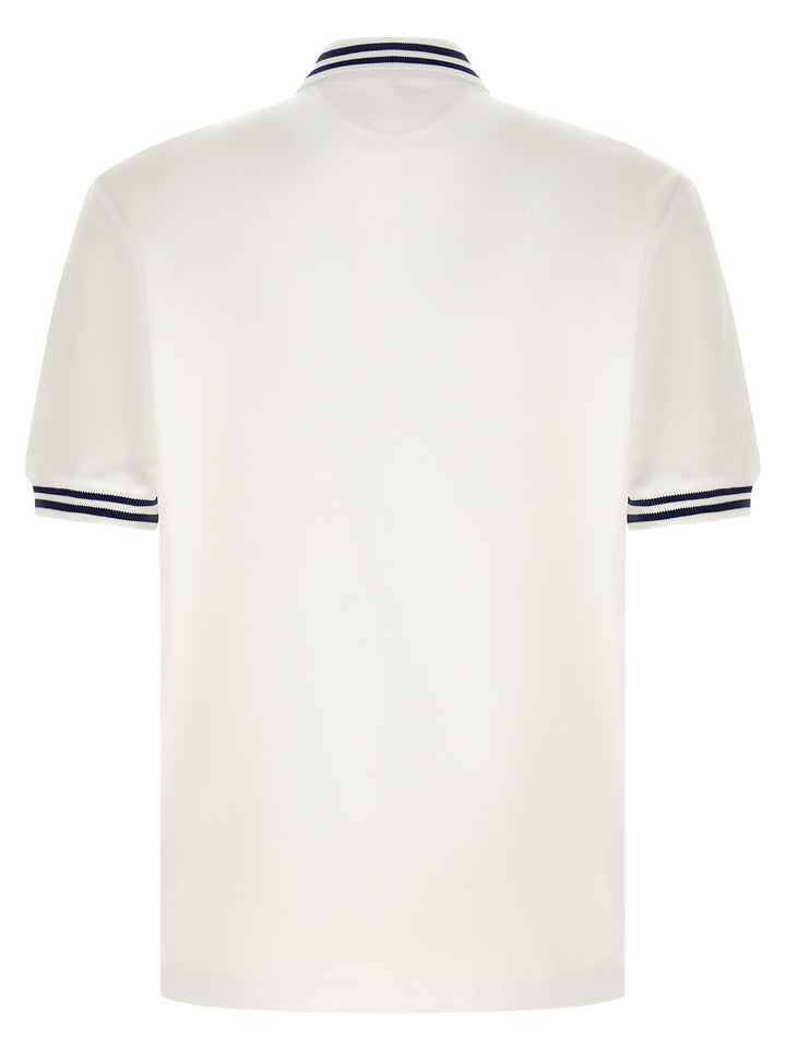 Brunello Cucinelli Coat Of Arms Polo - White | 59dcebe081e8360462218f9ba6c93ef52c049b6f