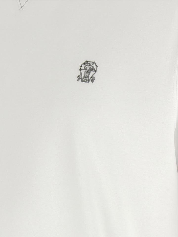 Brunello Cucinelli Double Layer T-shirt - White | b093549e566f3bfd5e1279471a1312873a5adffd