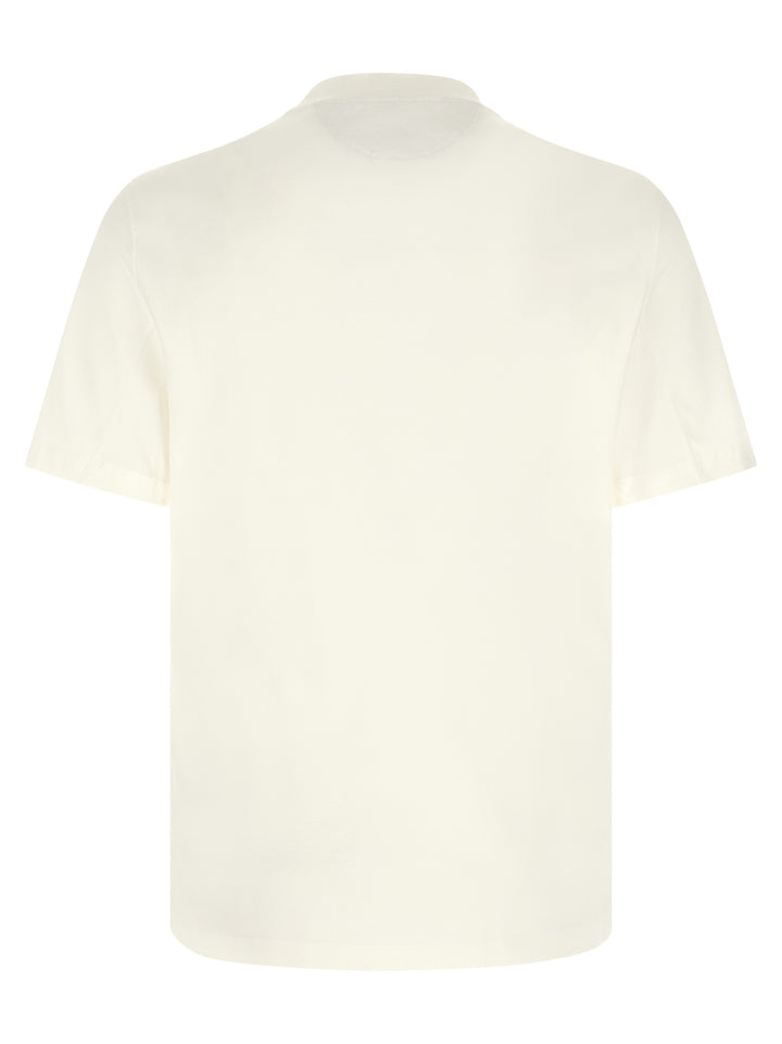 Brunello Cucinelli Logo Print T-shirt - White | 339784e7ae4cc1379b9544a2fca98eea10c2a142